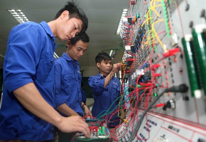 Students at the Vietnam – Korea Vocational College in Nghe An province’s Vinh city (Photo: VNA)